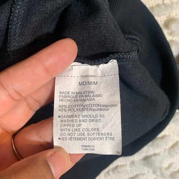 UNDER ARMOUR MENS MEDIUM FULL ZIP JACKET LIGHTWEIGHT GRAY BLACK - Picture 9 of 14